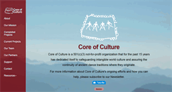Desktop Screenshot of coreofculture.org