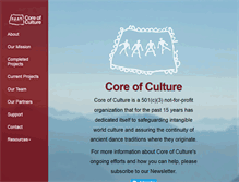 Tablet Screenshot of coreofculture.org